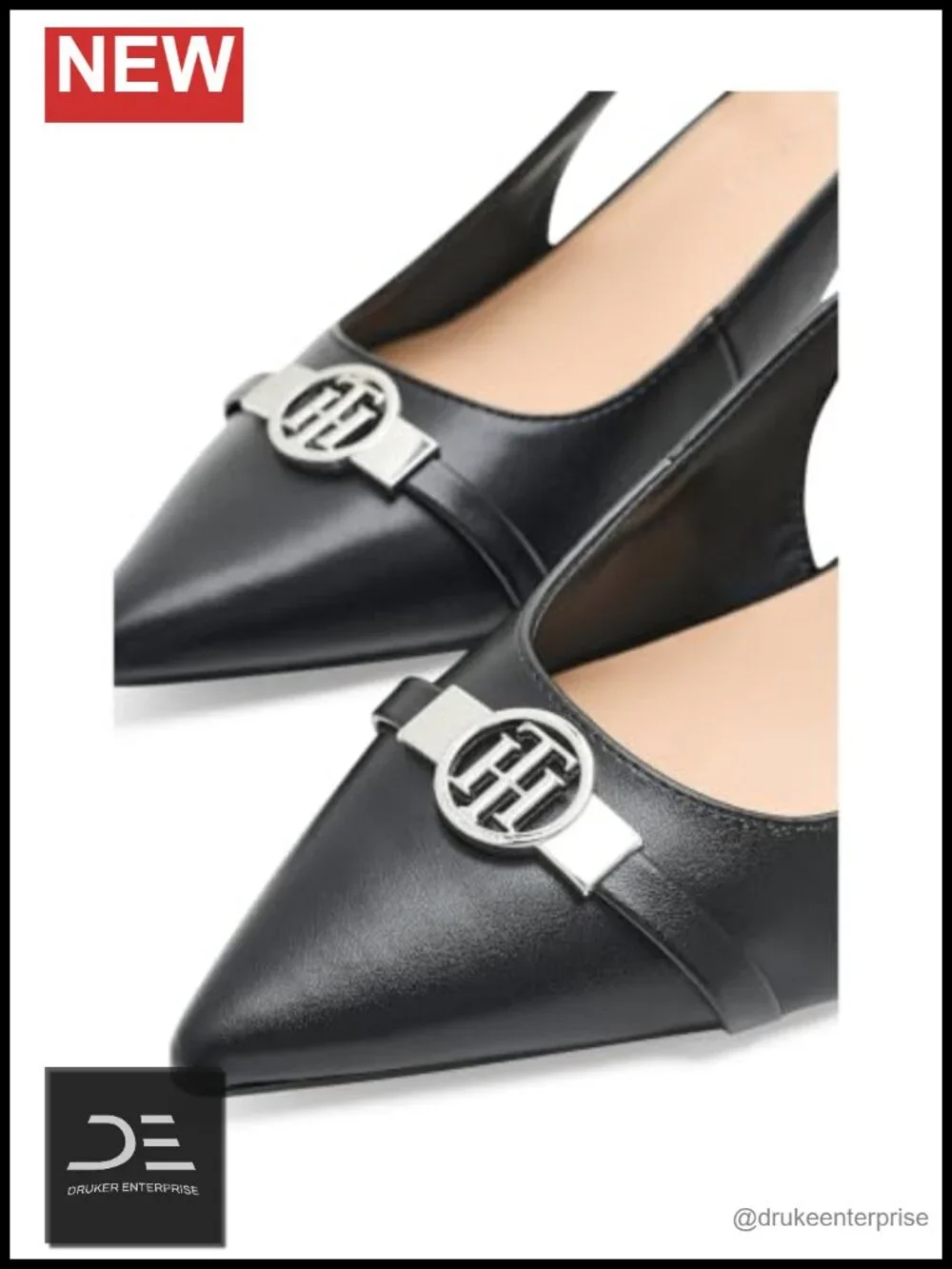 Tommy Hilfiger Talise Faux Leather Kitten Heels Slingback Pumps